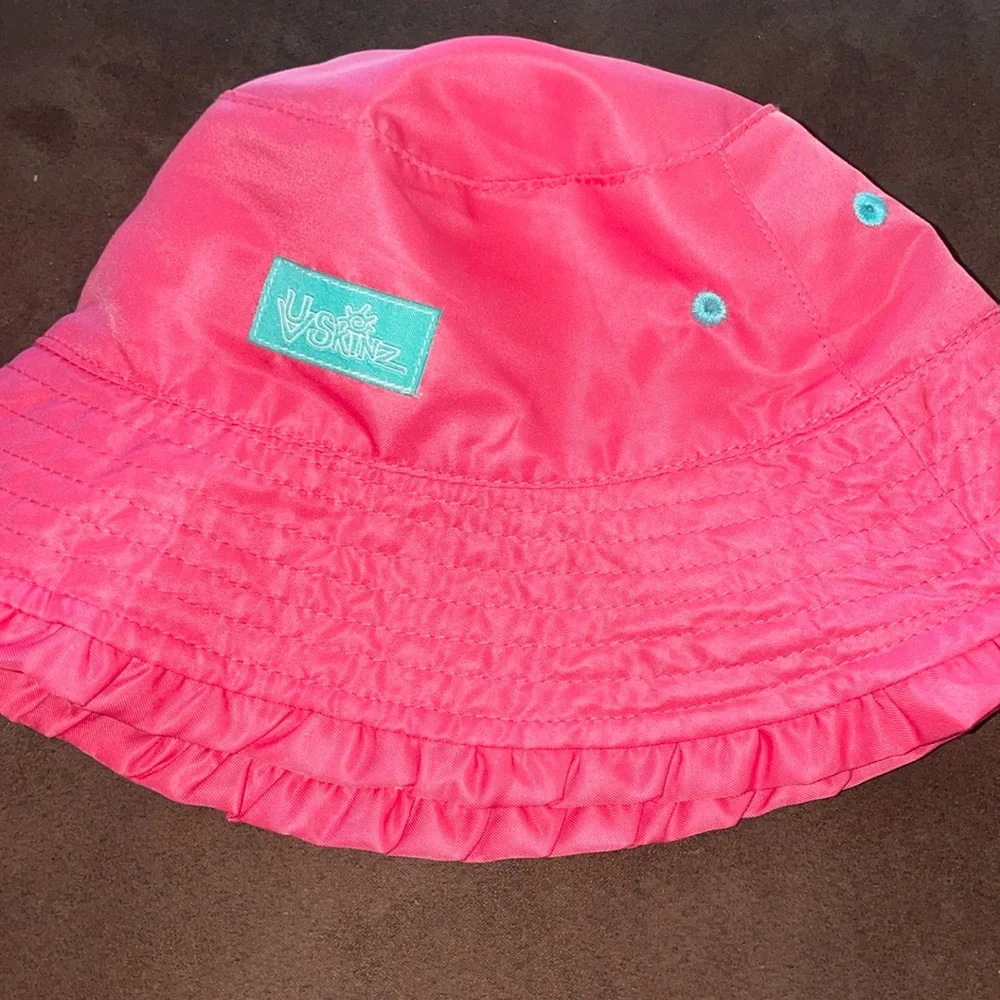 UV Skinz Girl’s 3T Pink Reversible Tropical Toucan Sun Shade Bucket Hat